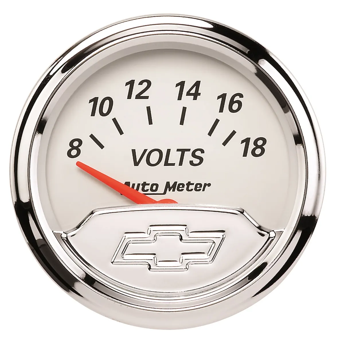 Gauge, Voltmeter, 2 1/16", 18V, Elec, Chevrolet Heritage Bowtie product image