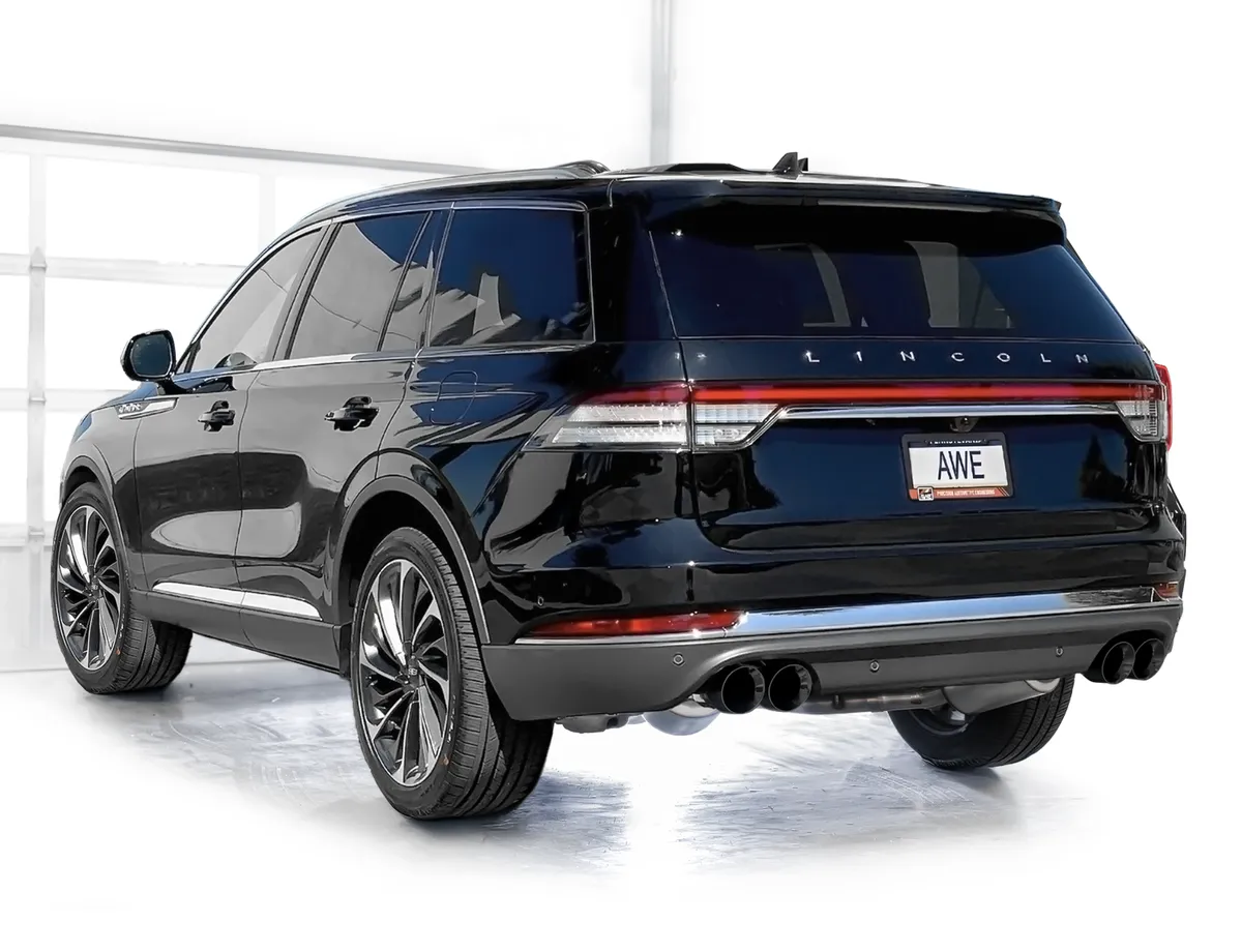 AWE Touring Edition Exhaust for Ford Explorer ST - Chrome Silver Tips product image