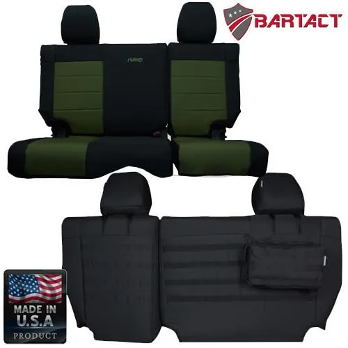 Rear Bench Tactical Seat Covers for Jeep® Wrangler JKU 2008-10 4 Door w/ MOLLE | Bartact® product image