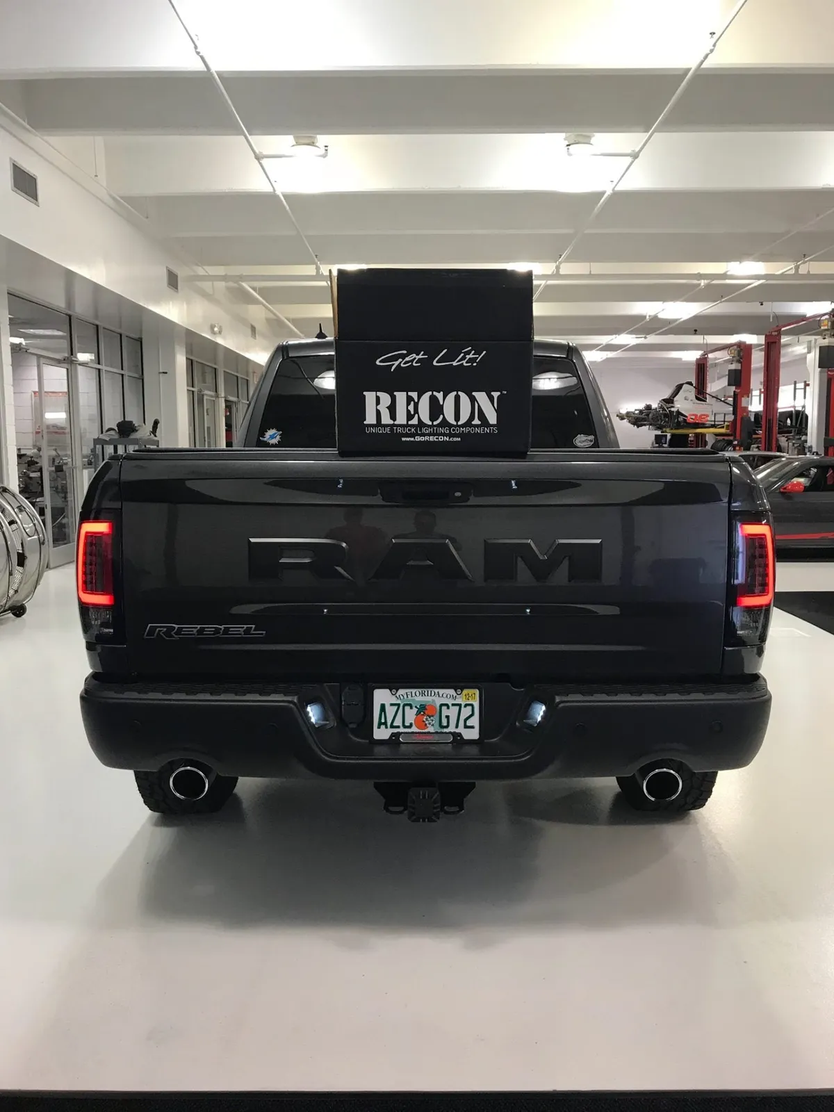 Dodge 09-18 RAM 1500 And 10-18 RAM 25003500 Oled Tail Lights Replaces Factory OEM Halogen Tail Lights - Smoked Lens product image