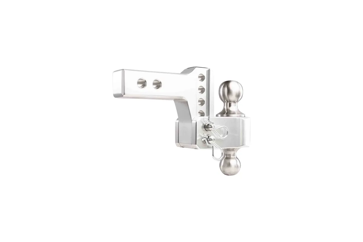 2.0" Aluminum Medium Duty Hitch 2" Drop/Rise w/ Stainless Steel Dual Ball product image