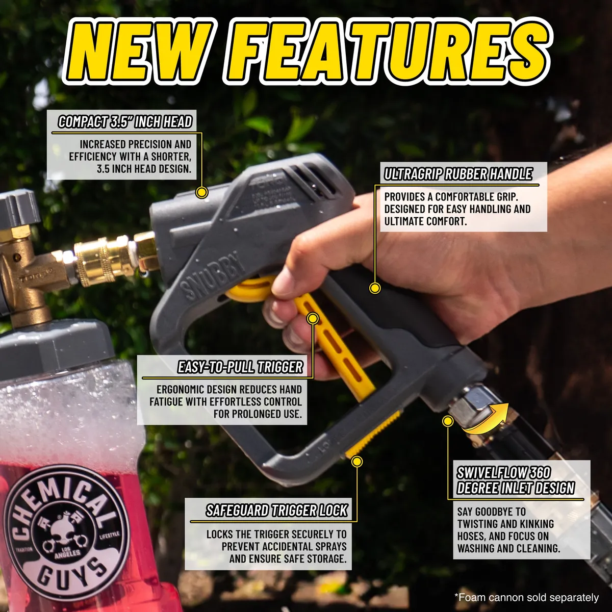 TORQ Snubby Pressure Washer Gun - Foam Cannon Attachment product image