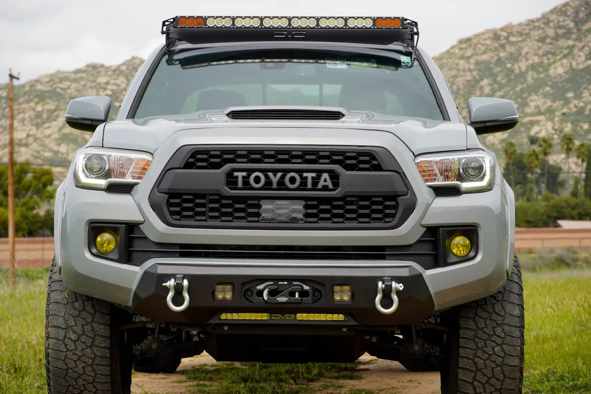 2016-2023 Toyota Tacoma DV8 Offroad Centric Winch Front Bumper product image