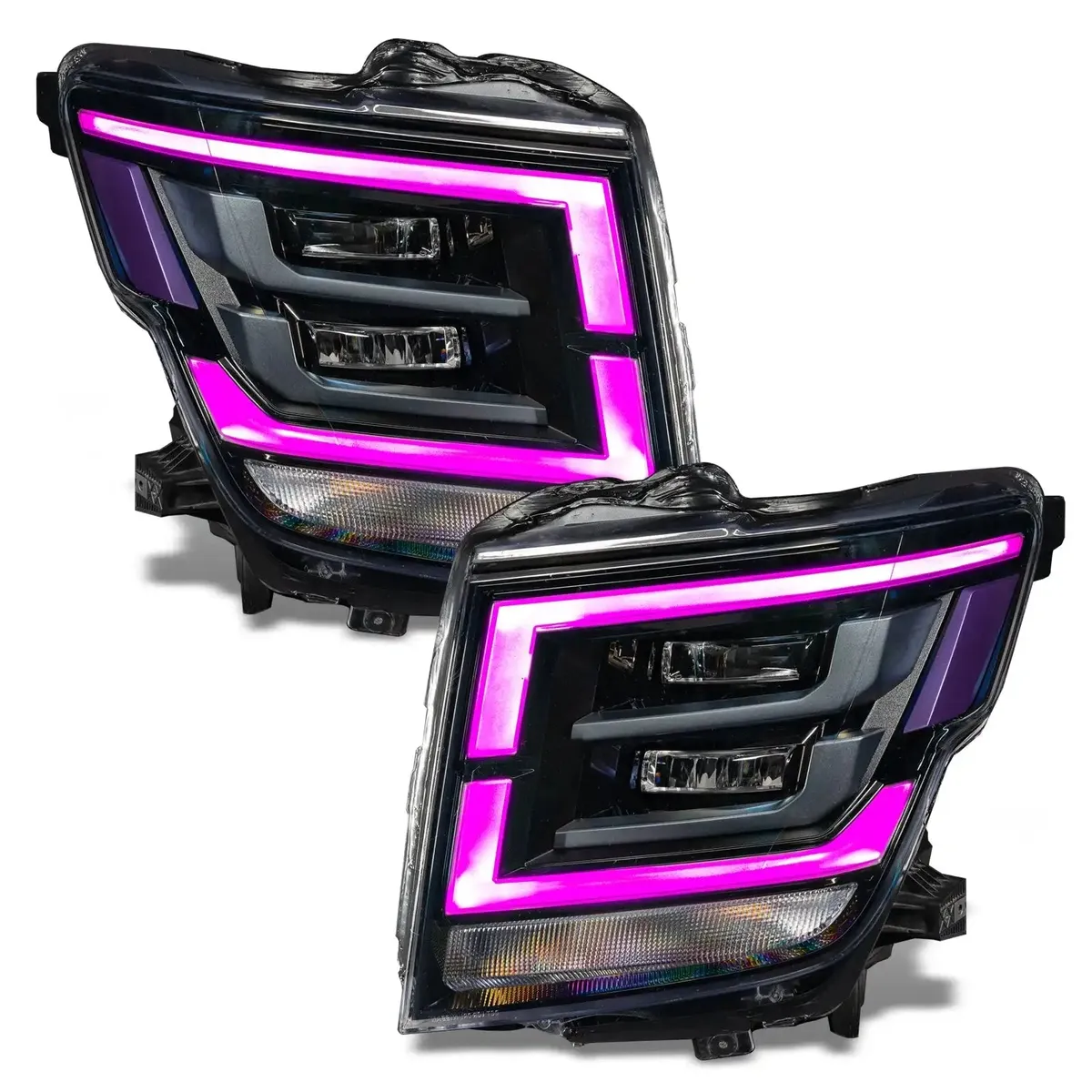 Oracle Lighting 2021-2022 Nissan Titan Colorshift Rgb+w Headlight DRL Upgrade product image