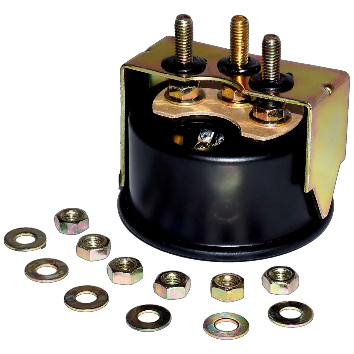 Black Fuel Gauge 12-Volt Fuel Gauge;includes Hardware;fits 2" Diameter Hole;features Black Face And Black Bezel product image