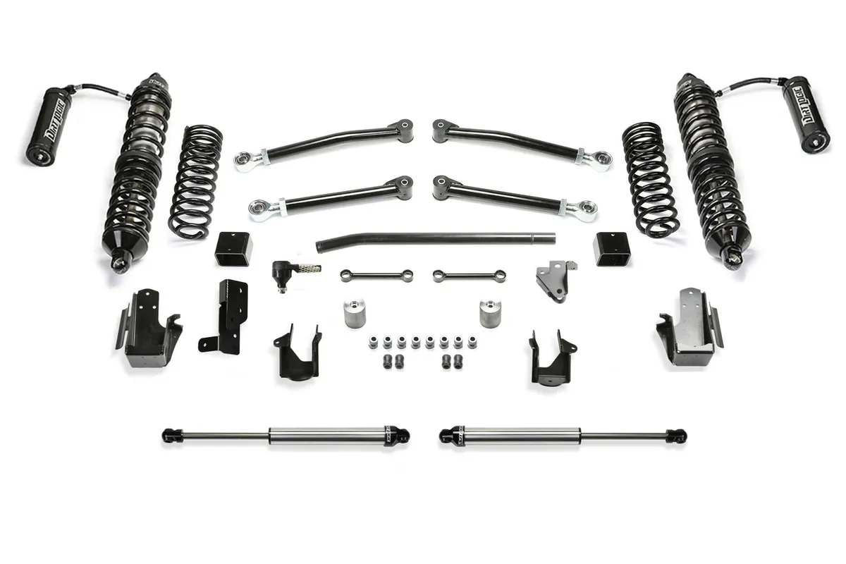 Fabtech Trail Lift System; 5 in. Lift; w/Front Dirt Logic 2.5 Resi Coilovers And Rear Dirt Logic 2.25 Shocks;