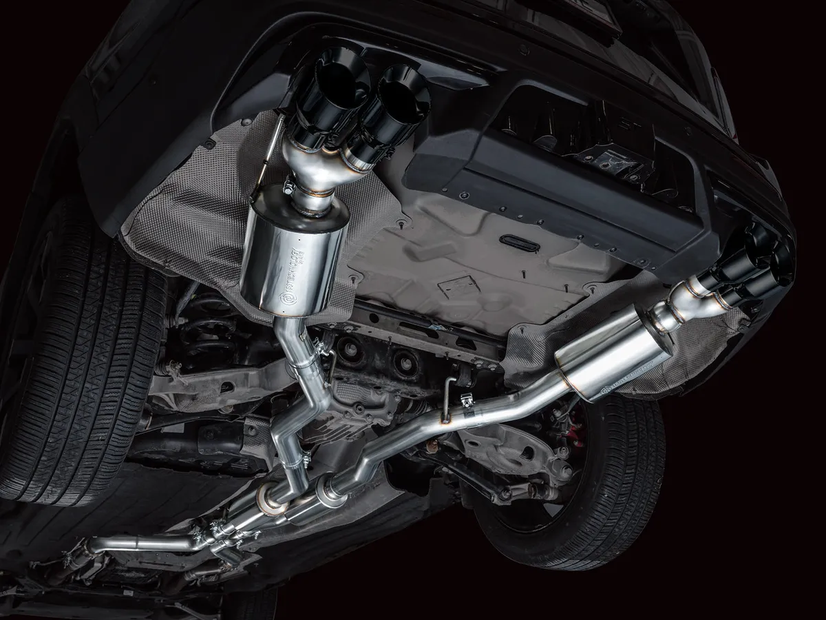AWE Touring Edition Exhaust for Ford Explorer ST - Chrome Silver Tips product image
