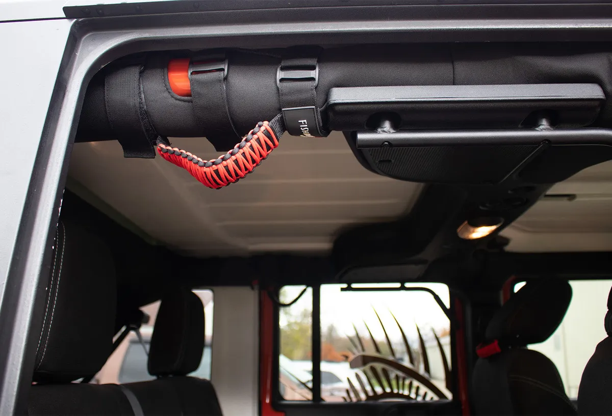 Fishbone Offroad FB55280 Red Paracord Grab Handles w/ Three Straps FB55280 product image