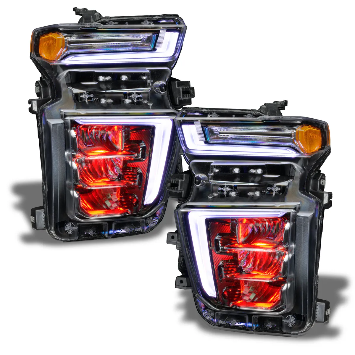 ORACLE Lighting 2020-2021 Chevrolet Silverado HD 2500 3500 ColorSHIFT RGB Headlight Demon Eye Kit product image