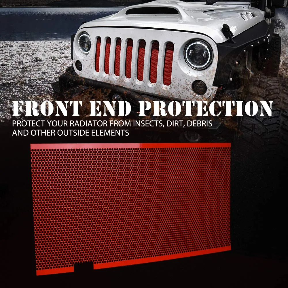 Stainless Steel Jeep Grille Insert For 2007-2018 Jeep Wrangler JK product image