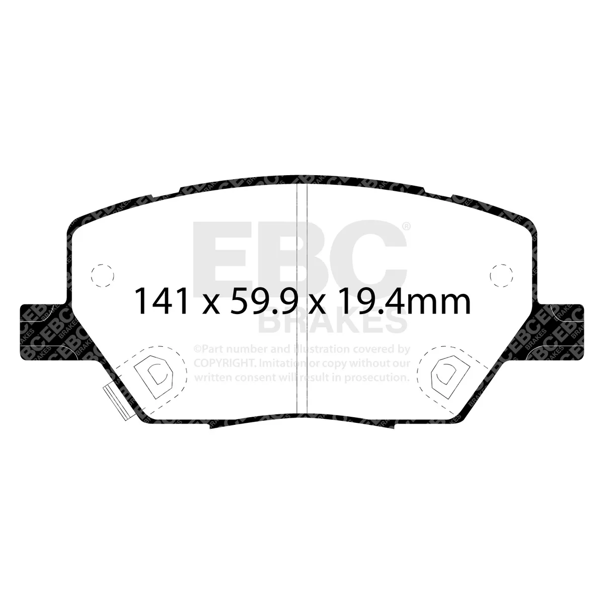 EBC Brakes ED92239 Truck/SUV Extra Duty Brake Pads product image