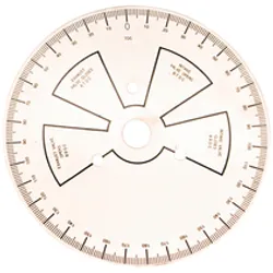 Camshaft Degree Wheel 9 Inch Overall Diameter Universal Steel White Painted Featuring Black Numbers Proform product image