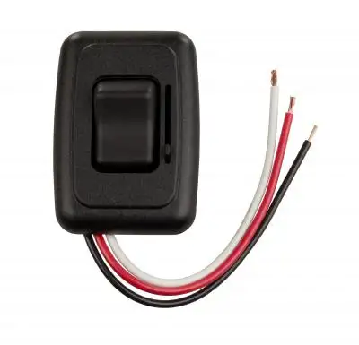 JR Products LED Side Slide Dimmer Switch Black
