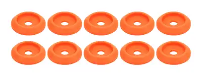 Allstar Performance Body Bolt Washer Plastic Fluorescent Orange 10pk