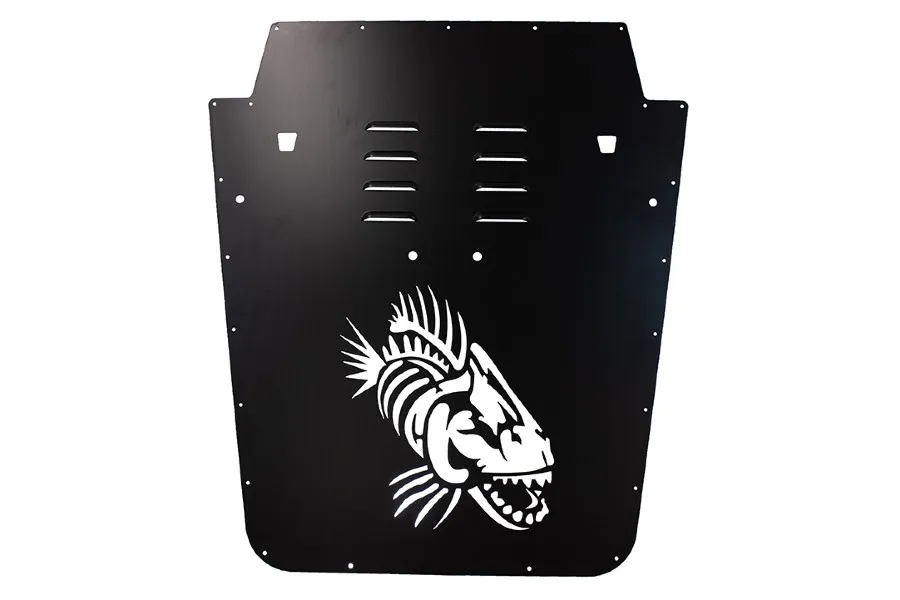200712 Wrangler Fishbone JK Hood Louver (0712)black Black Powder Coat product image