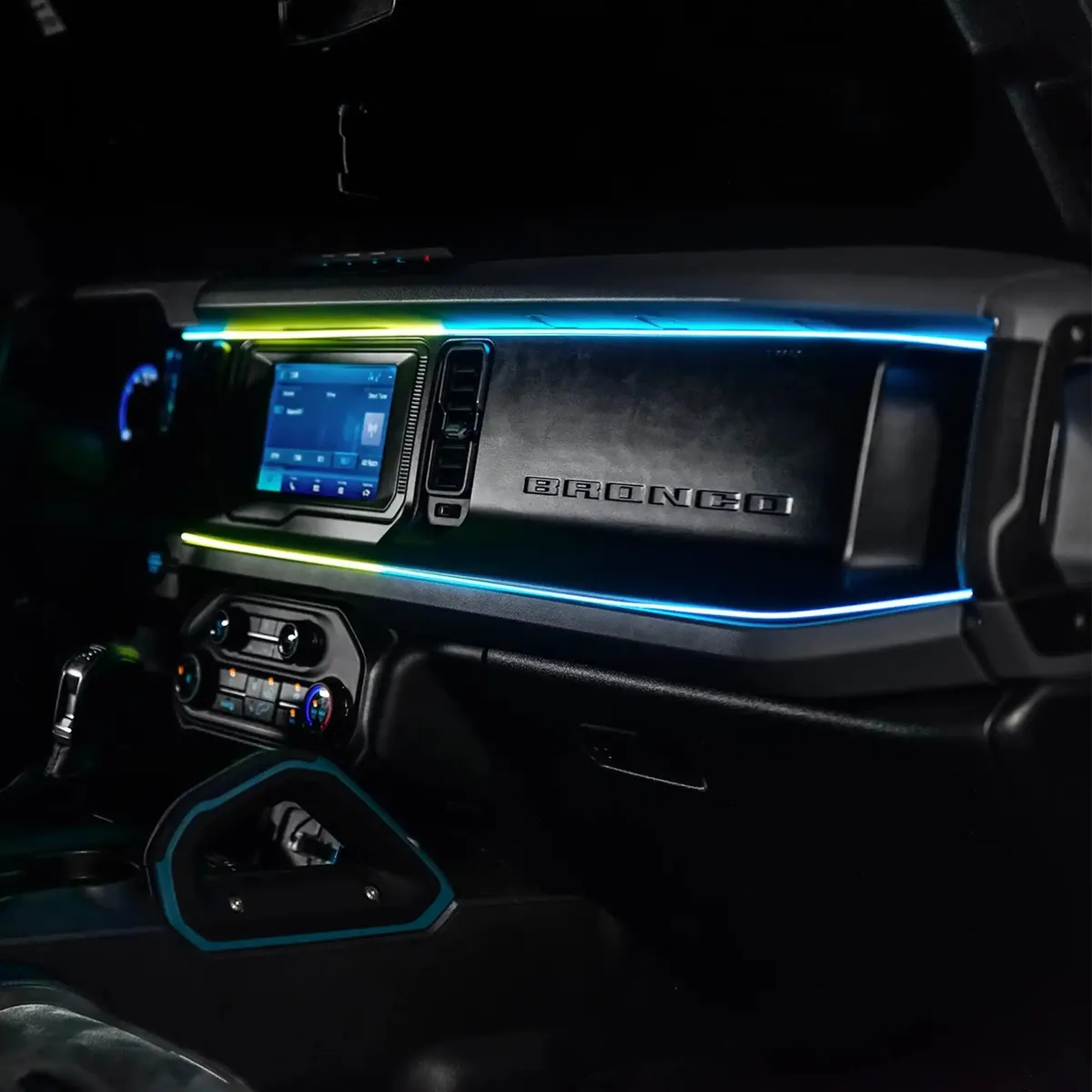 2021-2025 Ford Bronco Dynamic ColorSHIFT LED Dash Kit - USB Plug & Play Interior Lighting product image
