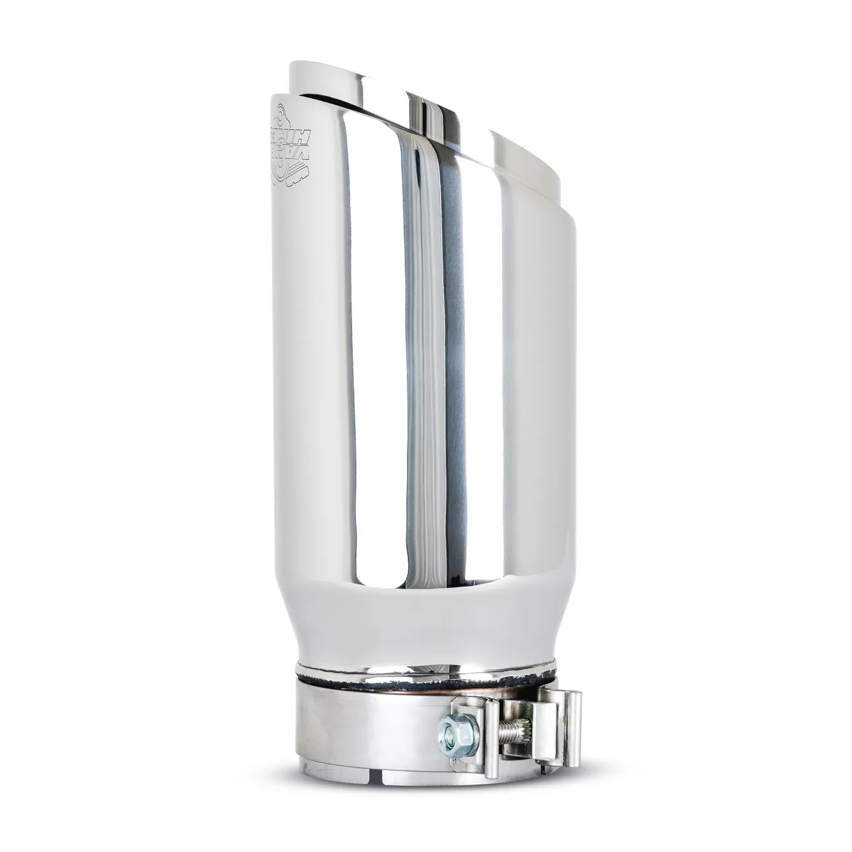 Vance & Hines 26912 Vance & Hines 4 x 5 x12 Polished Twin Slash Universal Exhaust Tip product image