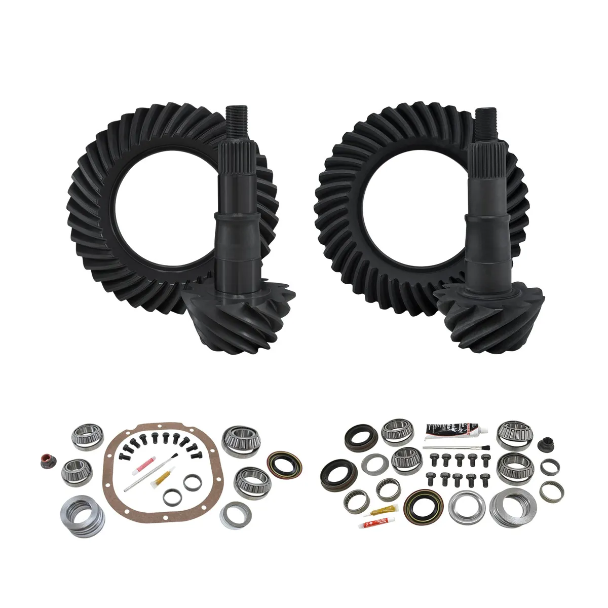 Yukon Gear and Axle Re-Gear & Installation Kit Ford 8.8 Inch Various F150 4.88 Ratio Fr&Rr 09-'14 Ford F150 W/8.8 Rear (3.544 Inch Bearing Od) 4.88 Complete Gear Package F/R R&Ps & Master Kits Yukon Gear
