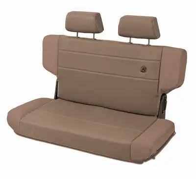 Bestop Spice Trailmax II Seats Trailmax II F & T Bench Seat, Rear, vinyl with fabric insert Jeep 97-06 Wrangler;