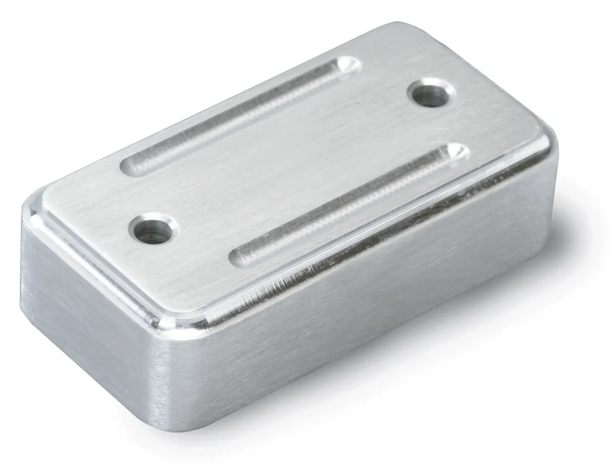 Throttle Pedal Spacer; Brushed Aluminum; 0.75 in.; Billet Aluminum; product image