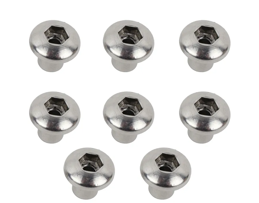 Jeep JK JK OEM Anti-Theft Door Nuts 4 Door 07-18 Wrangler JK Polished Silver Kentrol product image