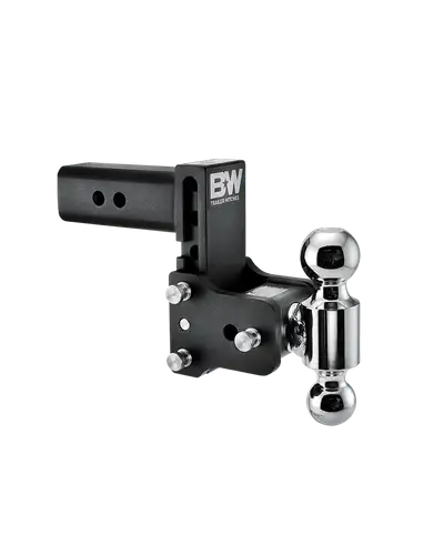 B&W Trailer Hitches Tow and Stow 2 1 2 INCH 2in x 2 5 16in Dual Ball 5in Drop 5 1 2in Rise