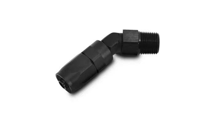 Vibrant Performance - 26407 - Male Hose End Fitting, 45 Degree; Size: -10AN; Pipe Thread 1/2 in. NPT product image