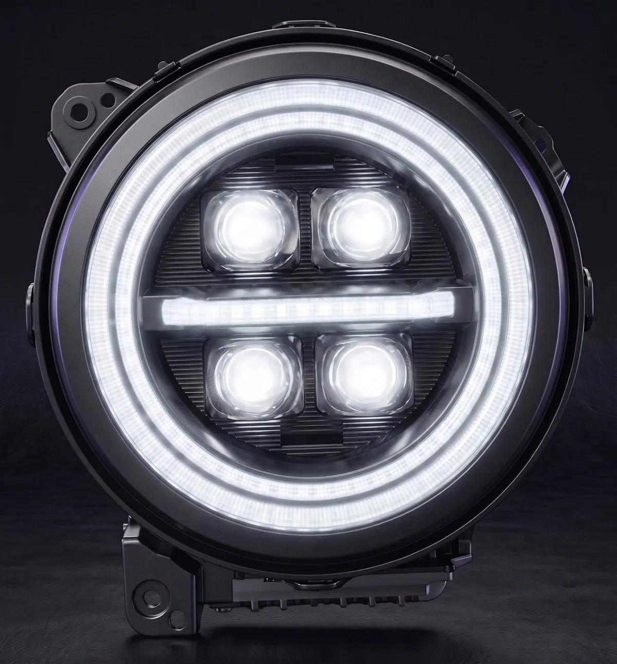 Onyx Series RGB LED Headlights for Jeep Wrangler JL & Gladiator JT – 8-Core Projector with App Control (Pre-Sale) product image