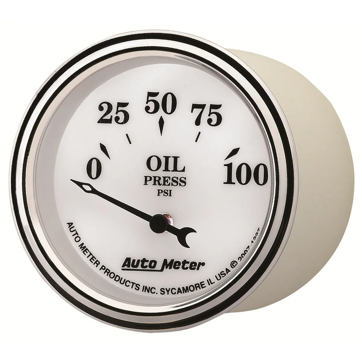 Gauge, Oil Press, 2 1/16", 100psi, Elec, Old Tyme White II product image