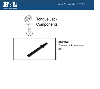 BAL RV Service Jack Outer Tube