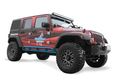 Steinjager Steinjäger Armor Wrangler JK 2007-2018 Rock Sliders 4 Door Playboy Blue