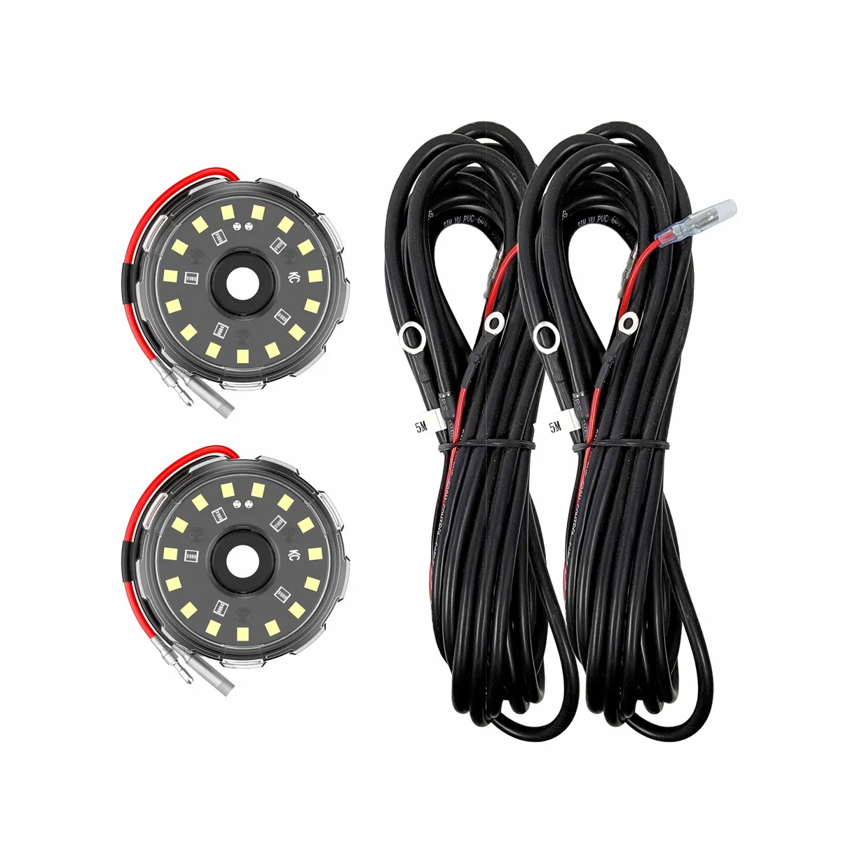 KC HiLiTES 6335 KC Two-Light Add-On Cyclone V2 Kit - Clear - 5.0 Meters Long product image