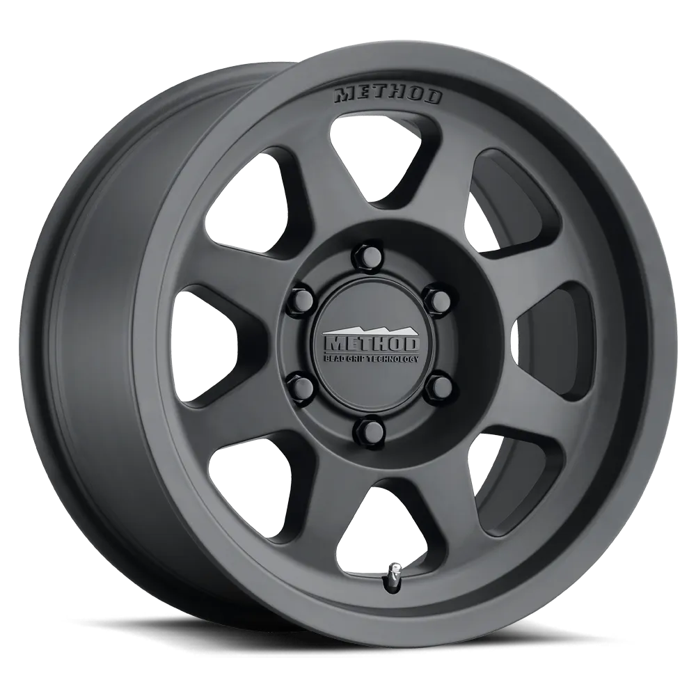 Aluminum Wheels 17x8.5 Bead Grip MR701 Bolt Pattern 6 On 139.7 Offset 0 Lip Size 1.81 Matte Black MB Method product image