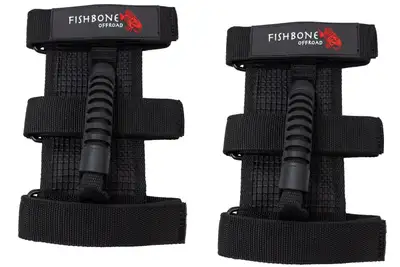 Fishbone Offroad Fishbone Offroad Jeep Wrangler Grab Handles w/ Three Straps FB55153