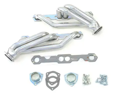 Patriot Exhaust Patriot Mid Length Header 82-04 S-10/S-16 265-400 SBC 1 1/2" Primary 2 1/2" Collector Silver Ceramic Coated H8036-1