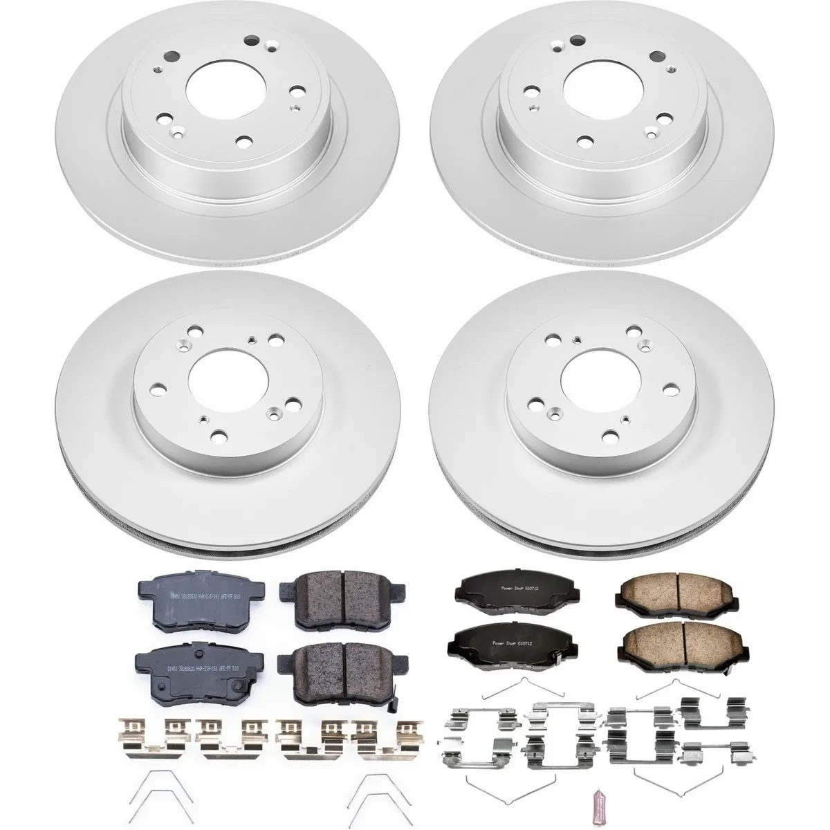 Z17 Geomet Coated Rotor Kit: Genuine Geomet Fully Coated Rotors; Ceramic Pads W/Hardware product image