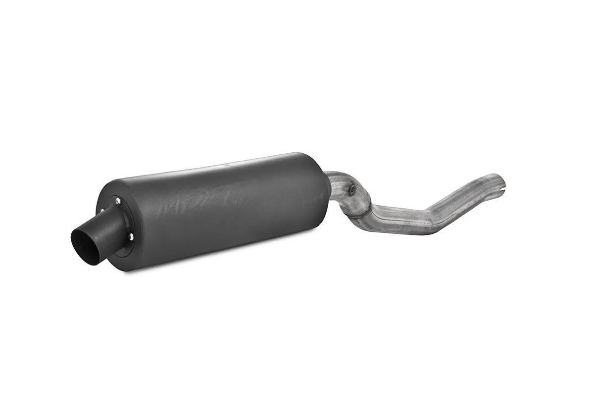 ATV Exhaust System With Sport Muffler; Slip-On System; 1.75 in. Inlet; 4.25 in. Diameter Body; Chambered Muffler; product image