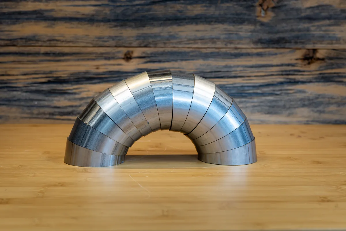 Universal T304 Stainless Steel 3 Inch Diameter 180 Degree Pie Cut Kit MBRP product image