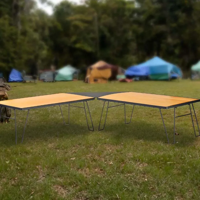 Overland Vehicle Systems Kick It Collapsible Camp Table - Wood Base w/Storage Bag product image