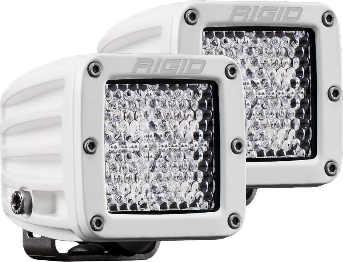Hybrid Diffused Surface Mount White Housing Pair D-Series Pro RIGID Industries product image
