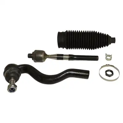 Crown Automotive Jeep Replacement Black Tie Rod End Kit Right Tie Rod End Kit;includes 1 Inner And 1 Outer Tie Rod End, Jam Nut, Bellows Boot, Clamps, And Tie Rod End Nut