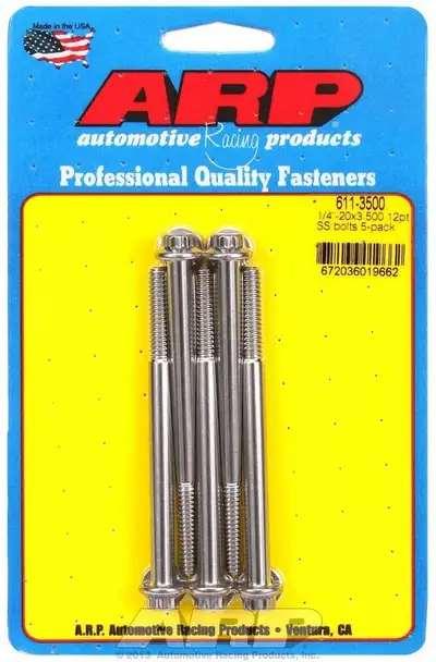 ARP Auto Racing S/S Bolt Kit - 12pt. (5) 1/4-20 x 3.500