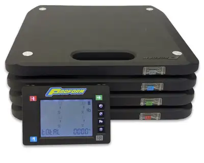 Proform Slim Wireless Vehicle Scale System 7,000LB Capacity 1,750LB Per Pad Rating Includes 4 Pads Proform