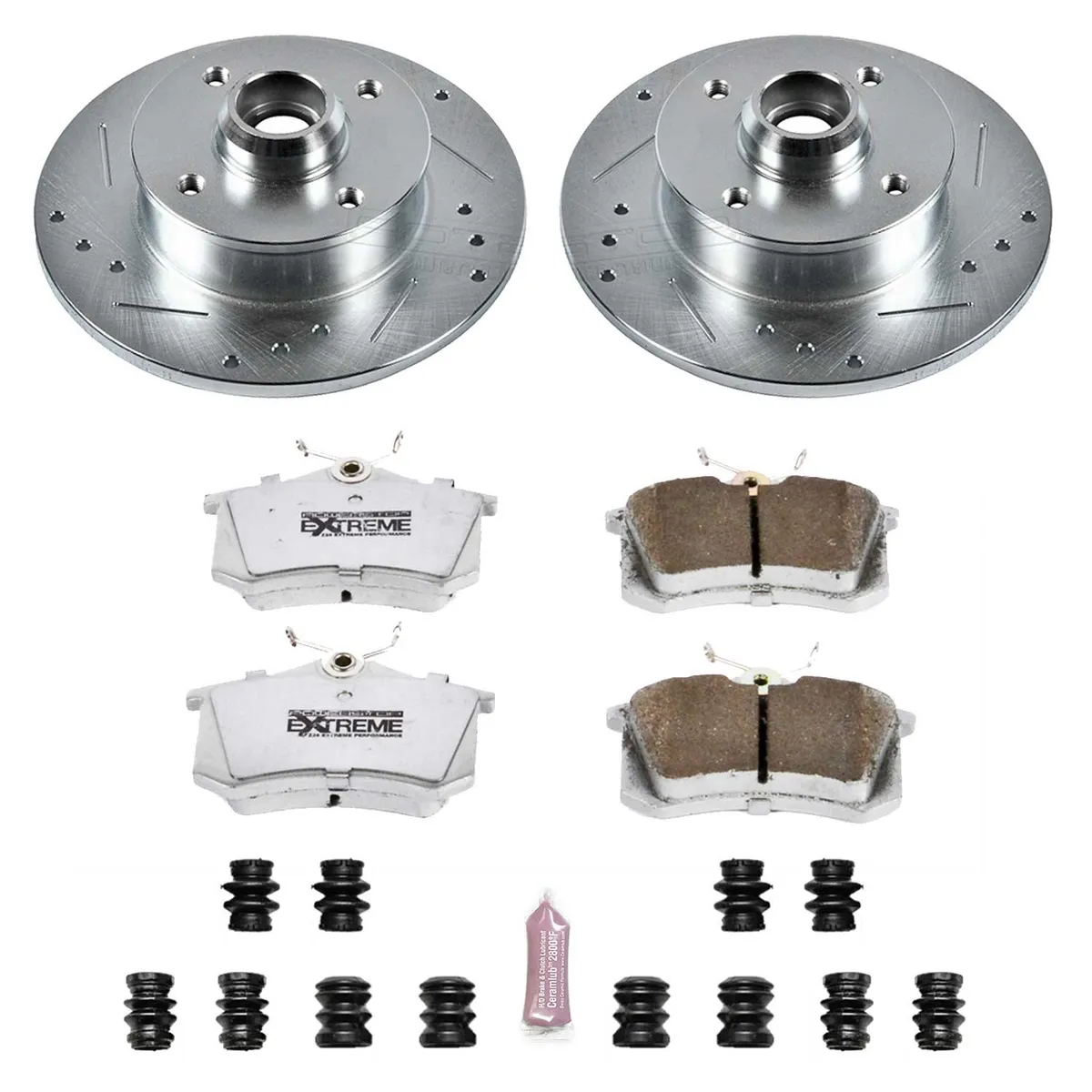 Z26 Street Brake Kit Rear 1999-2002 vw Cabrio 1985-1999 vw Golf 1990-1999 vw Jetta 1992-1994 vw p product image