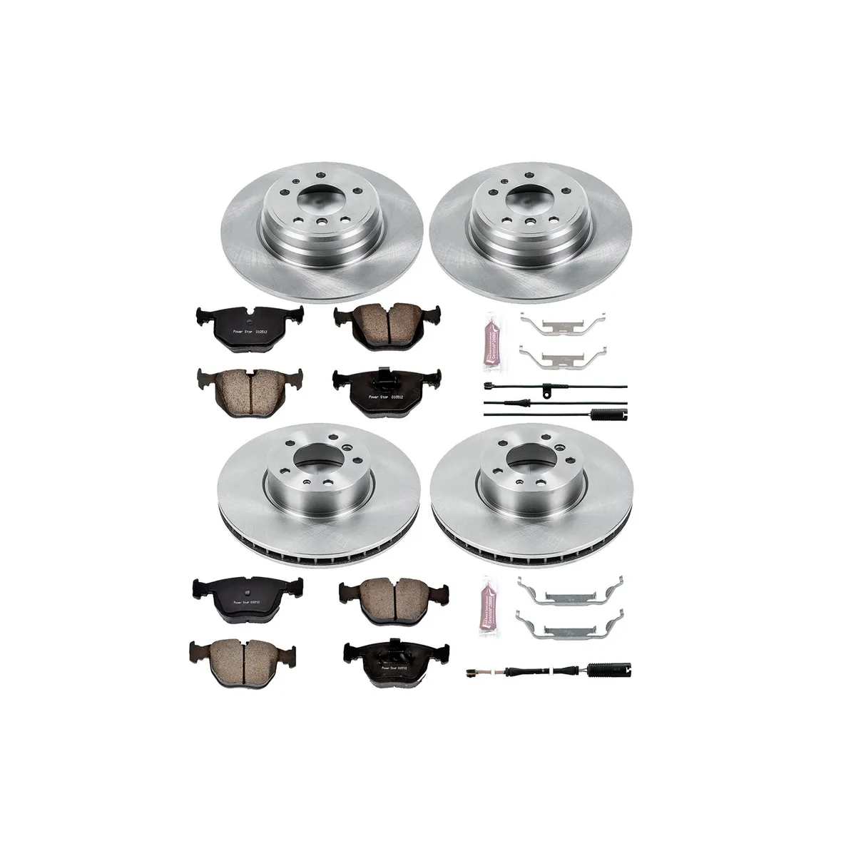 Z17 Direct Replacement Kit: Rotors; Ceramic Pads W/Hardware; Pad Sensors product image