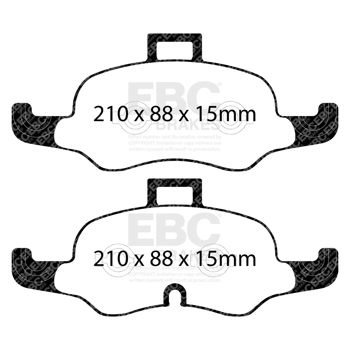 Racing Pad and Disc Rotor Full Kit; Front And Rear Axles; 2-Piece Fully-Floating Brake Discs; product image