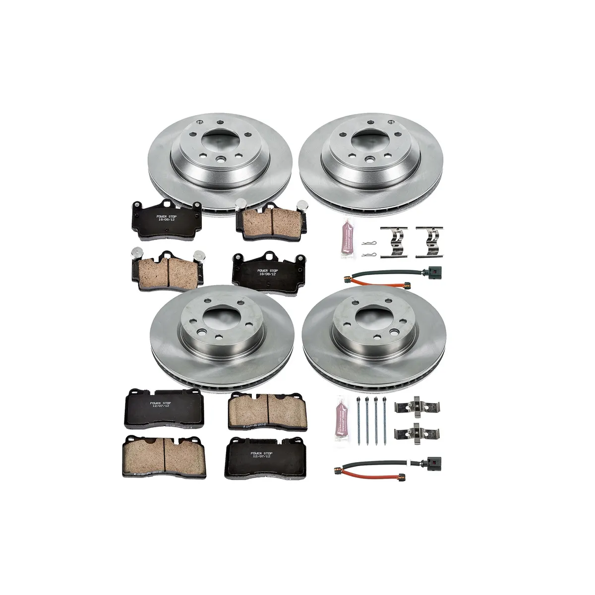 Z17 Direct Replacement Kit: Rotors; Ceramic Pads W/Hardware; Pad Sensors product image