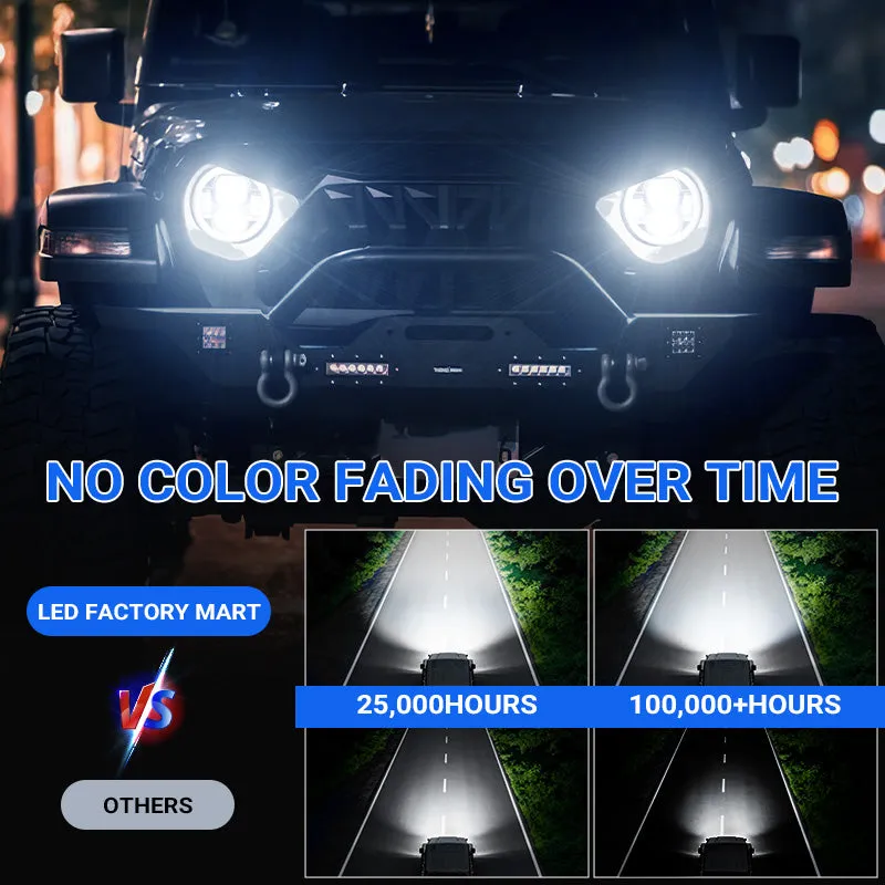 "9"" Jeep JL JT LED Halo Headlights with Turn Signals for 2018-2026 Wrangler & Gladiator" product image