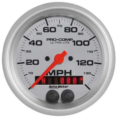 AutoMeter Gauge, Speedometer, 3 3/8", 140mph, GPS, Ultra-Lite