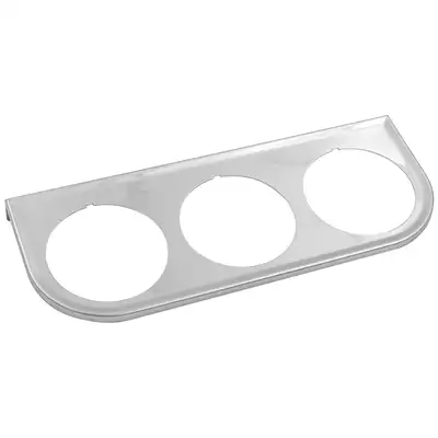AutoMeter Gauge Mount Panel 2 in Chrome Triple